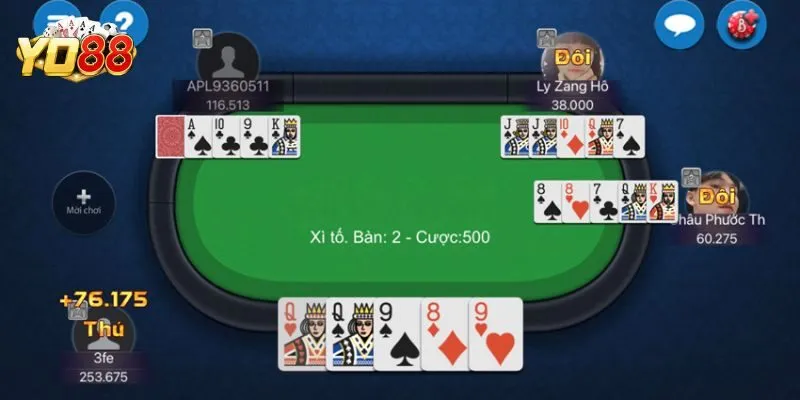 Giá trị của các bộ bài xuất hiện trong Xì Tố